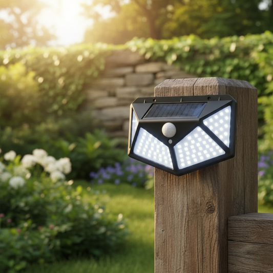 Luz con sensor solar